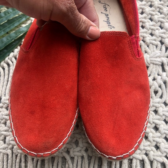 Free People Espadrille Suede Flats Size 40 - Picture 3 of 8